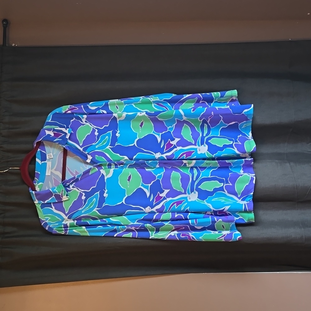Susan Graver Passport Liquid Knit A-Line Shirt